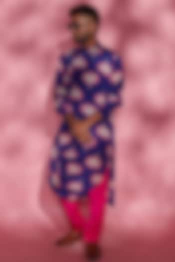 Purple Modal Cowl Kurta by Esha L Amin Men at Pernia's Pop Up Shop