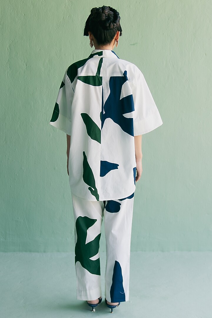 Ivory Organic Cotton Printed Co-Ord Set by Esha Arora at Pernia's Pop Up Shop