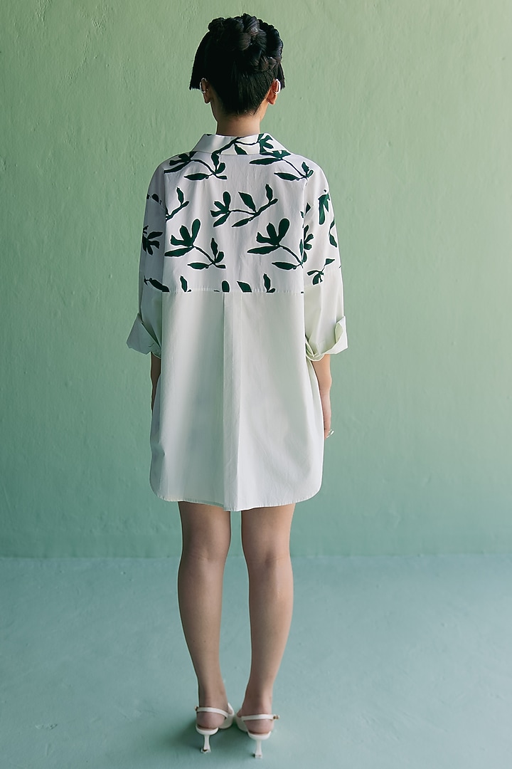 Ivory Cotton Printed Co-Ord Set by Esha Arora at Pernia's Pop Up Shop