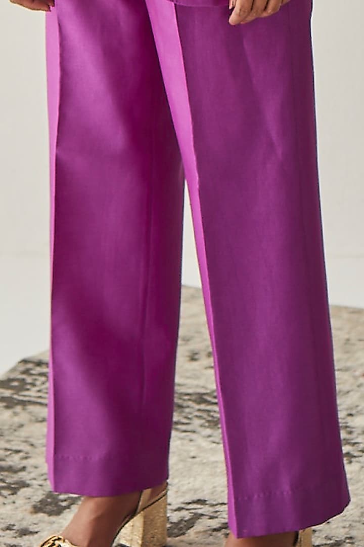 Purple Oversized Blazer Set by Esha Arora at Pernia's Pop Up Shop