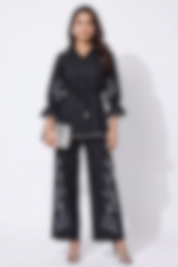 Black Cotton Co-Ord Set by Escape by Aishwarya at Pernia's Pop Up Shop