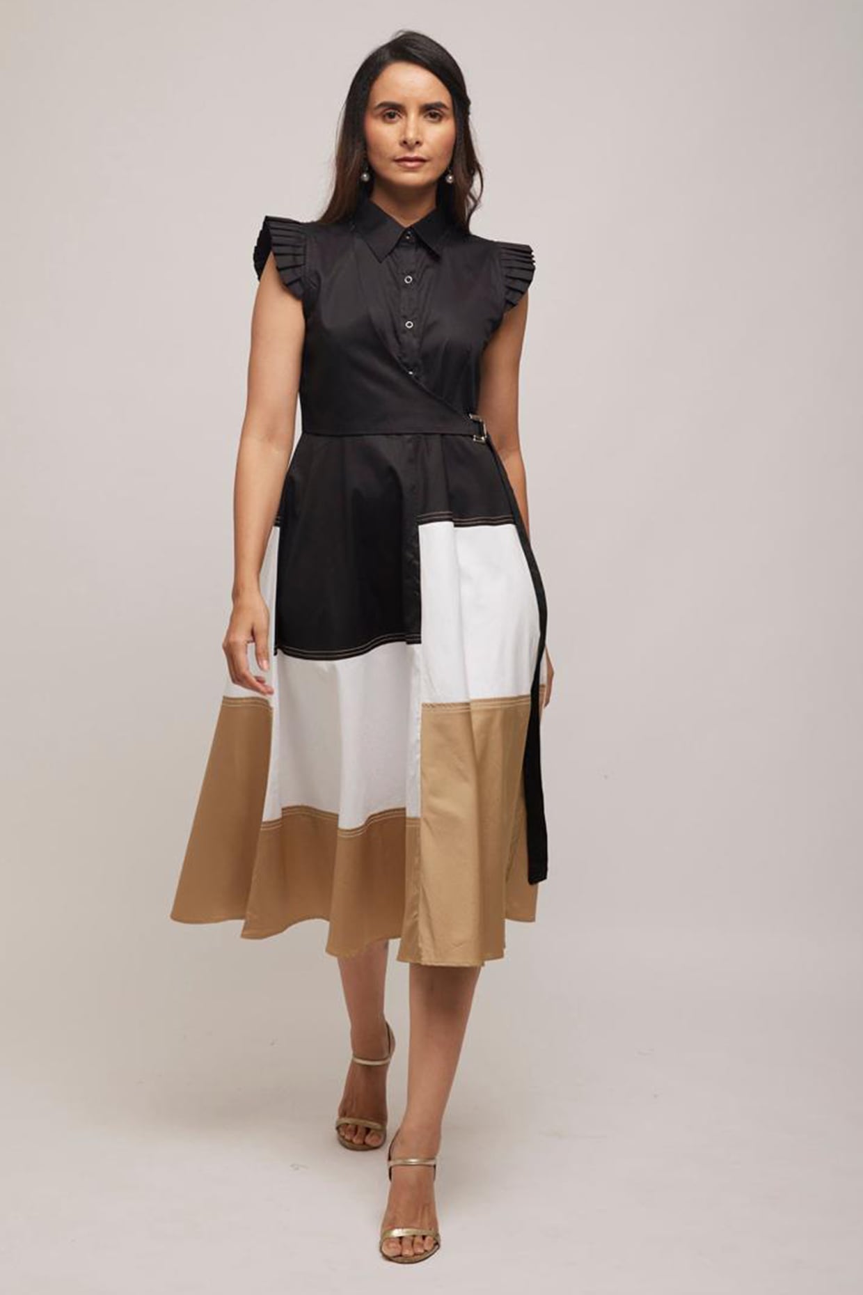 Escape by Aishwarya Multi-Colored Cotton Dress