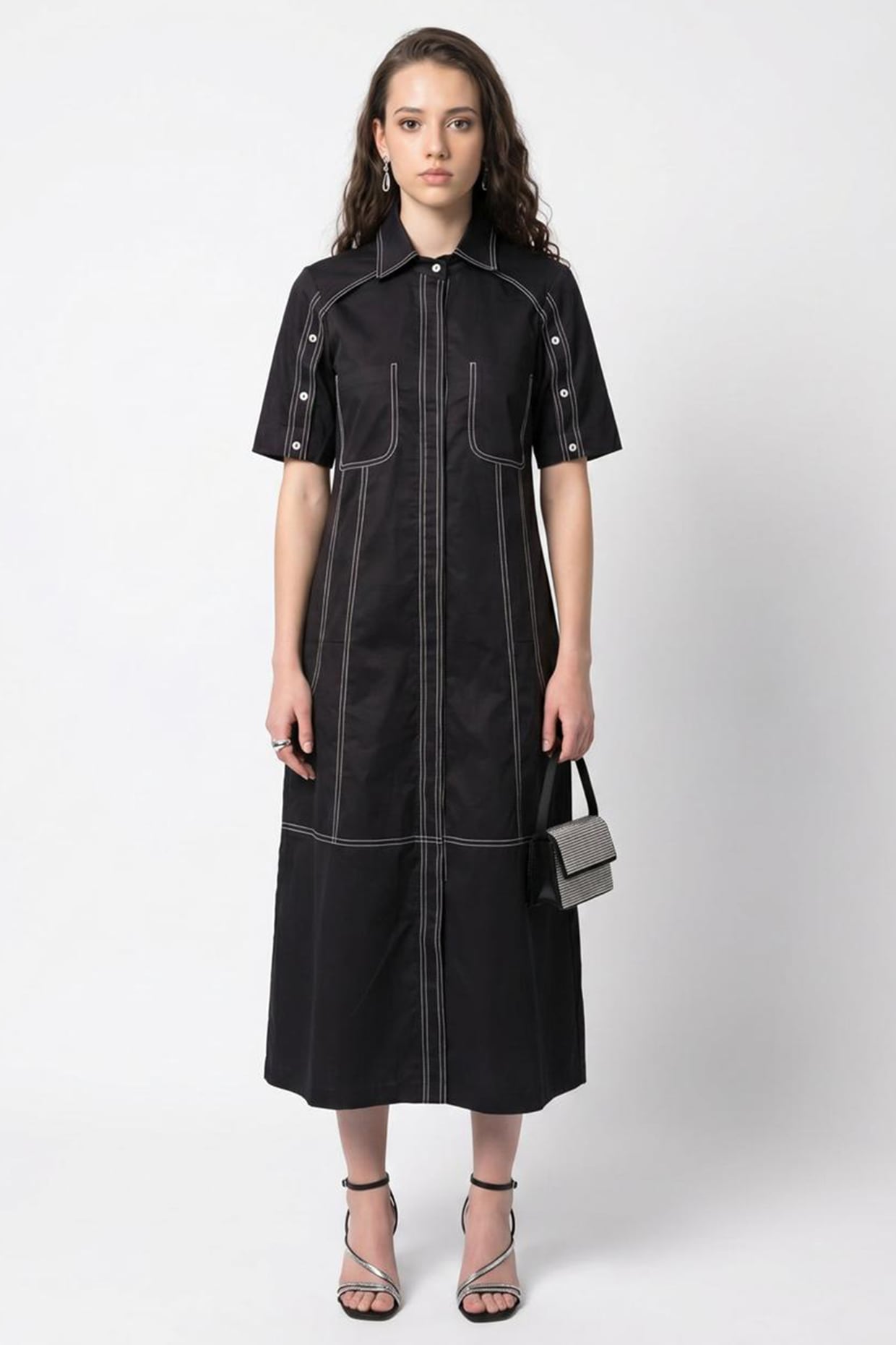 Escape by Aishwarya Black Cotton Dress