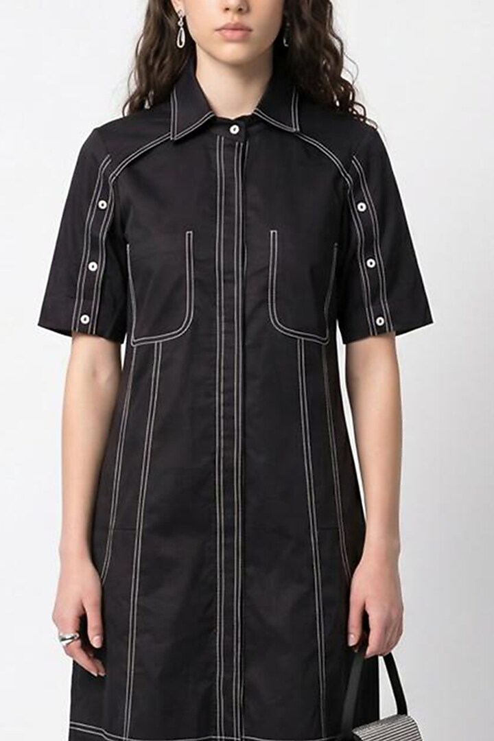 Black Cotton Summer Dress by Escape by Aishwarya at Pernia's Pop Up Shop
