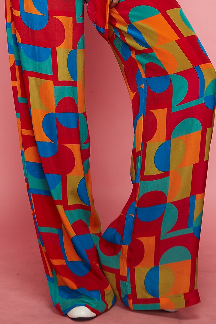 Multi-Colored Crepe Jumpsuit by Esha L Amin at Pernia's Pop Up Shop