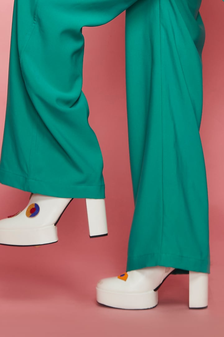 Multi-Colored Crepe Kaftan Set by Esha L Amin at Pernia's Pop Up Shop