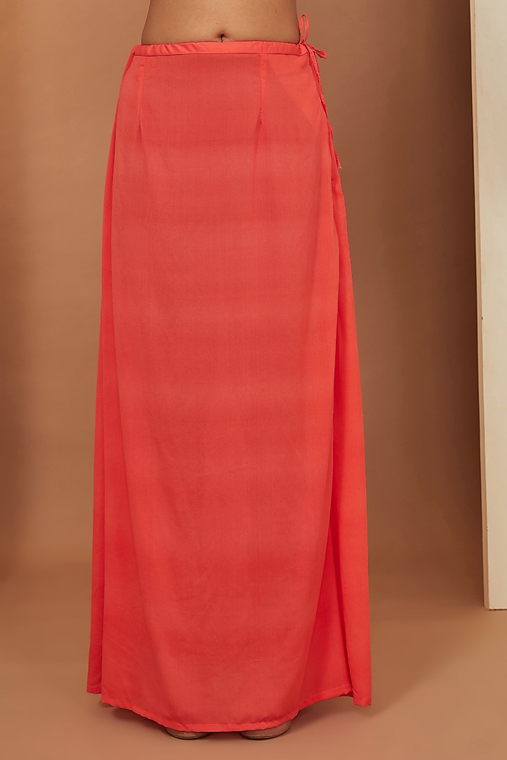 Gajari Red Georgette Floral Printed & Mirror Embellished Party Wear Saree Set by Esha Koul at Pernia's Pop Up Shop