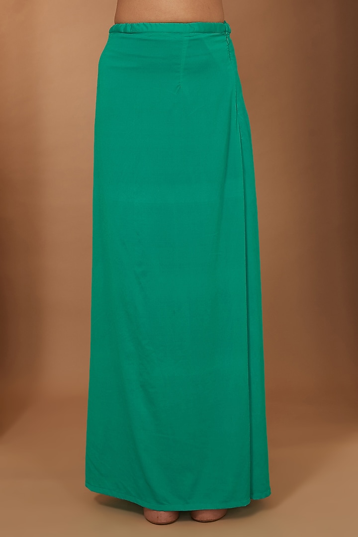 Teal Green Georgette Mirror Gota Embellished Party Wear Saree Set by Esha Koul at Pernia's Pop Up Shop