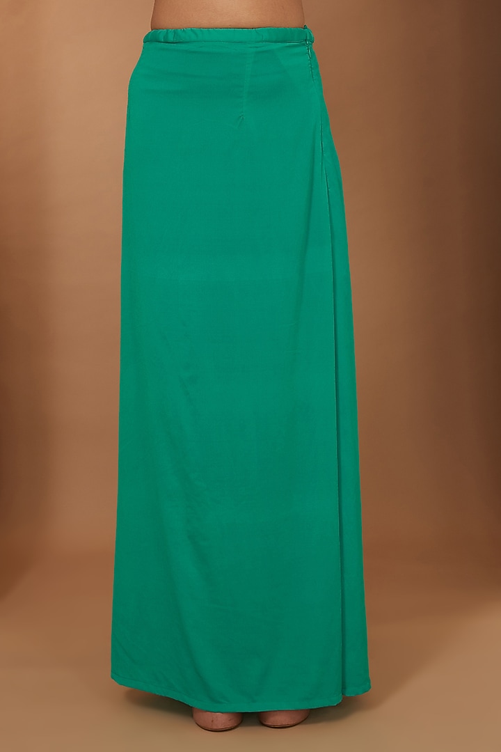 Teal Green Georgette Embellished Party Wear Saree Set by Esha Koul at Pernia's Pop Up Shop