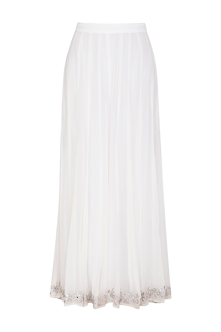 Ivory Mirror Embroidered Wedding Sharara Set by Esha Koul at Pernia's Pop Up Shop
