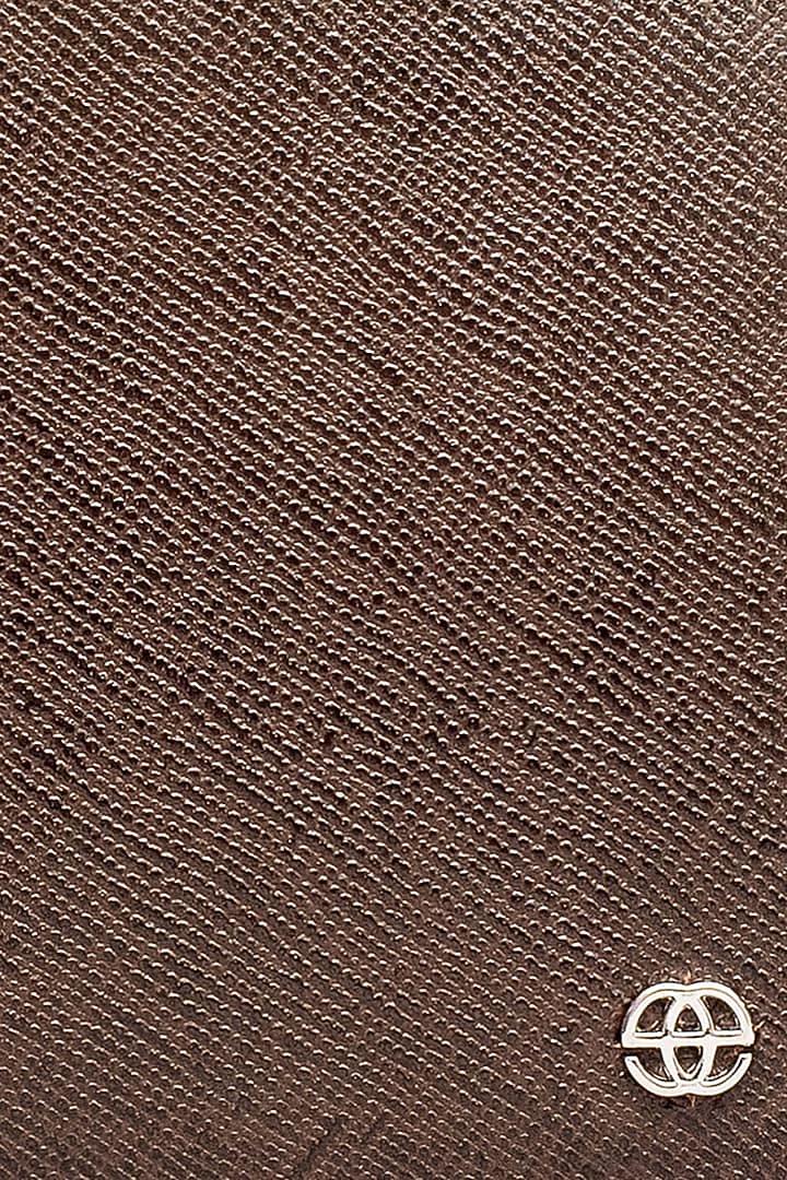 Dark Brown Leather Wallet by ESKE at Pernia's Pop Up Shop