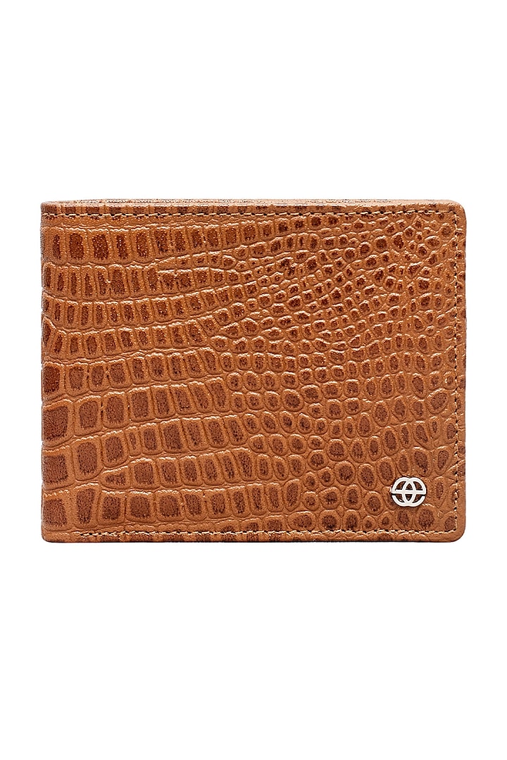 Dark Tan Leather Bi-Fold Wallet by ESKE