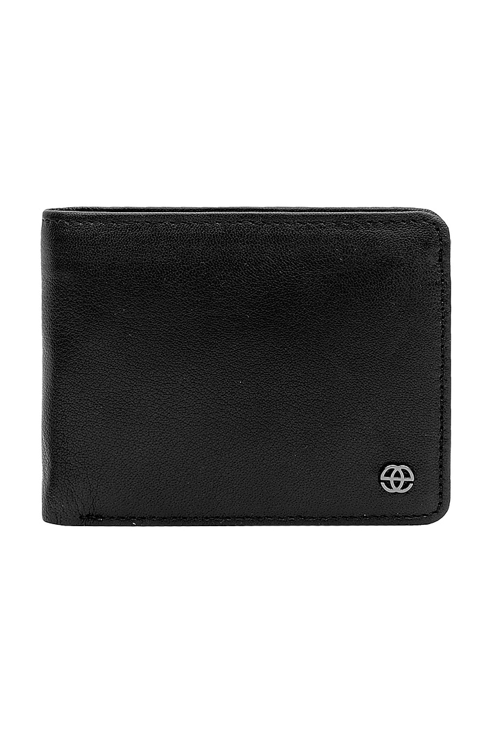 Black Leather Bi-Fold Wallet by ESKE