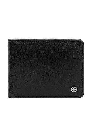 Black Leather Bi-Fold Wallet by ESKE