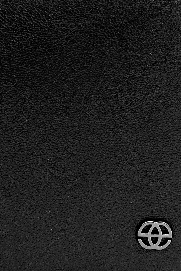 Black Leather Bi-Fold Wallet by ESKE at Pernia's Pop Up Shop