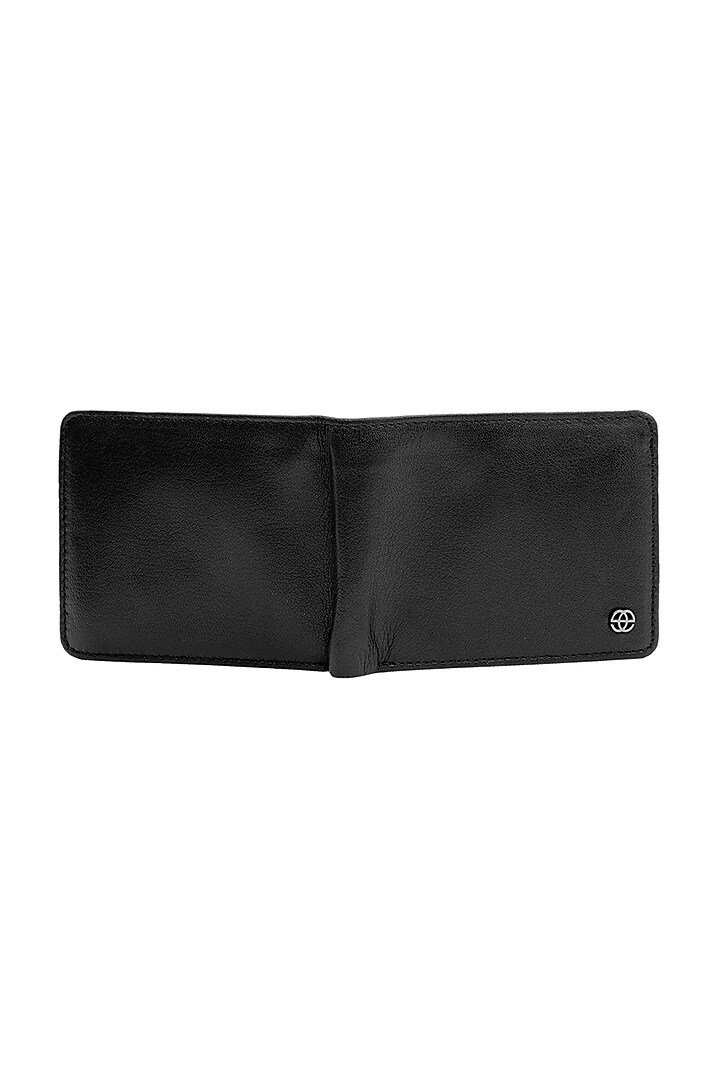 Black Leather Bi-Fold Wallet by ESKE at Pernia's Pop Up Shop