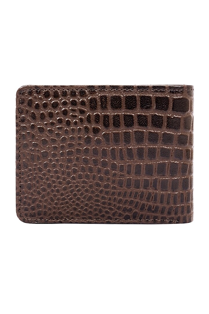Dark Brown Bi-Fold Wallet by ESKE at Pernia's Pop Up Shop