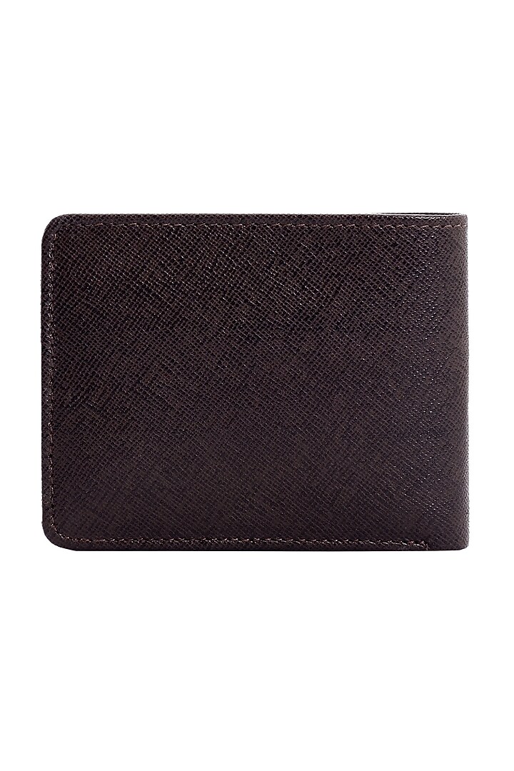 Dark Brown Leather Bi-Fold Wallet by ESKE at Pernia's Pop Up Shop