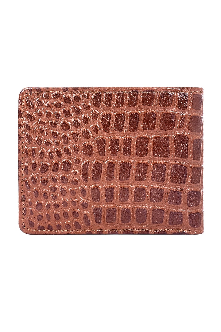 Dark Tan Leather Bi-Fold Wallet by ESKE at Pernia's Pop Up Shop