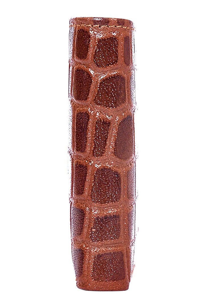 Dark Tan Leather Bi-Fold Wallet by ESKE at Pernia's Pop Up Shop