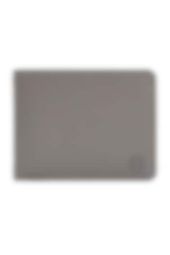 Grey Leather Bi-Fold Wallet by ESKE