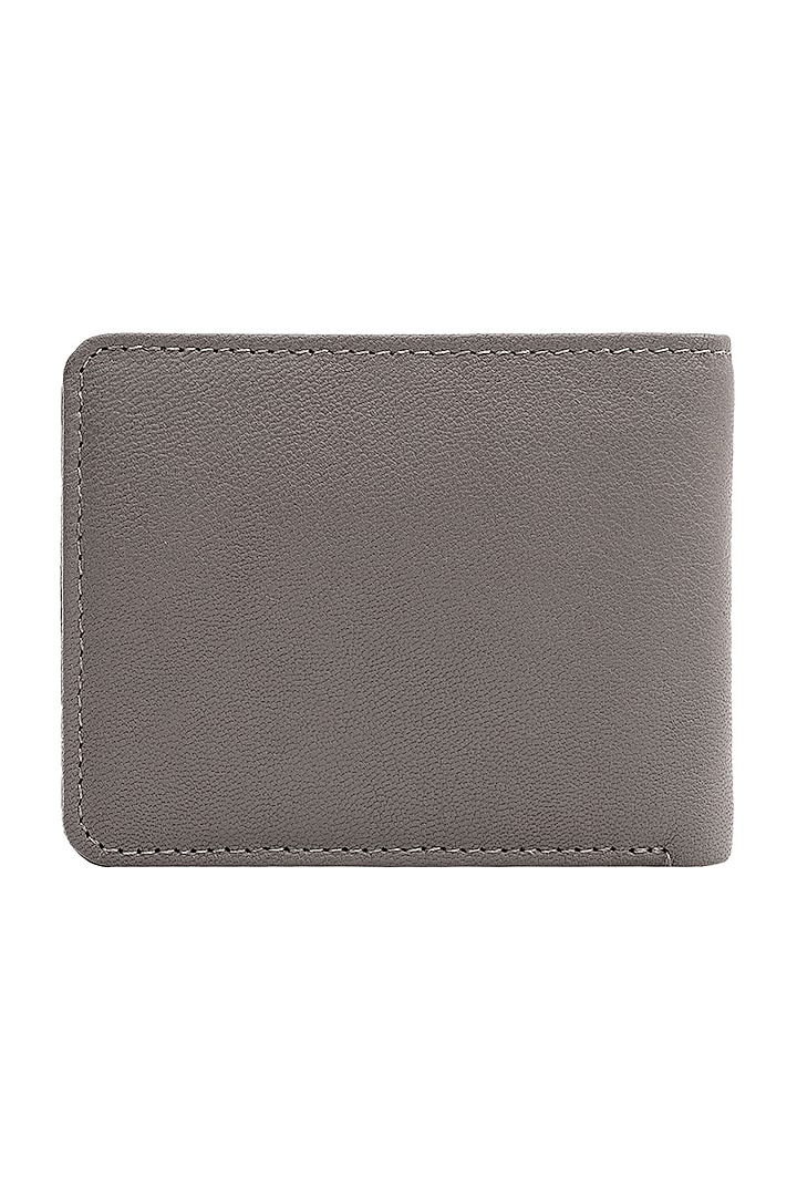 Grey Leather Bi-Fold Wallet by ESKE at Pernia's Pop Up Shop