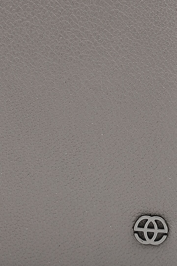 Grey Leather Bi-Fold Wallet by ESKE at Pernia's Pop Up Shop