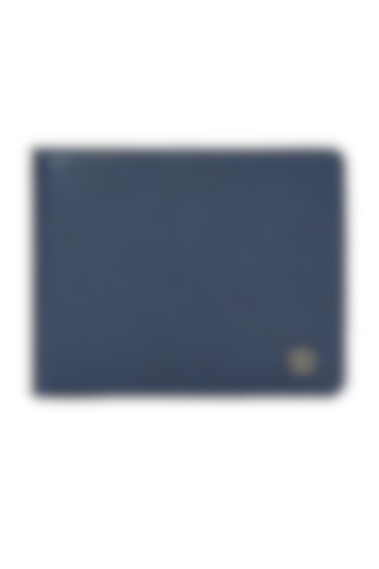 Navy Blue Leather Bi-Fold Wallet by ESKE