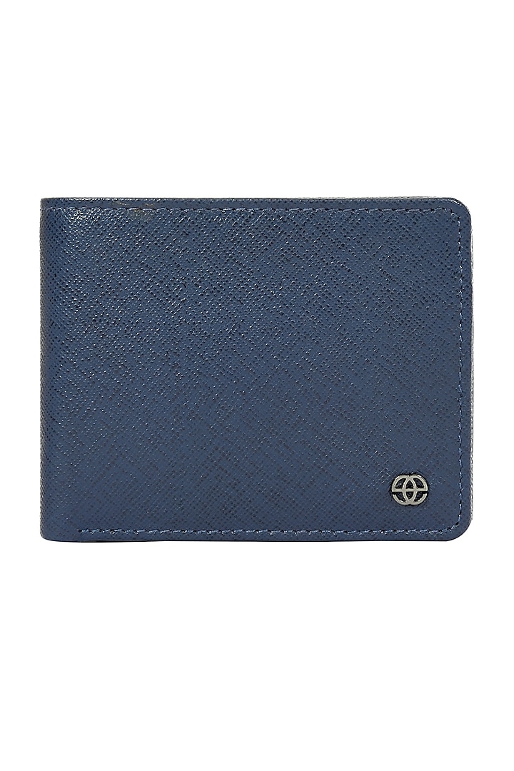 Navy Blue Leather Bi-Fold Wallet by ESKE
