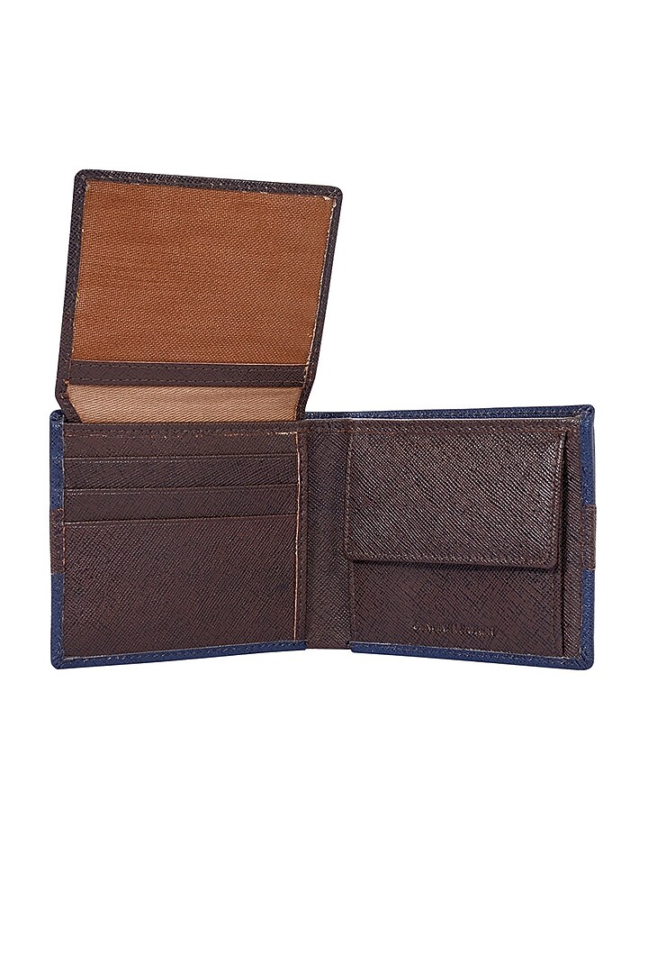 Navy Blue Bi-Fold Wallet by ESKE at Pernia's Pop Up Shop