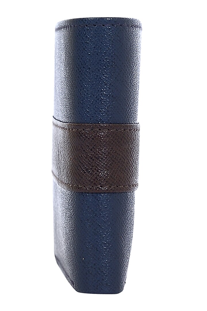 Navy Blue Bi-Fold Wallet by ESKE at Pernia's Pop Up Shop