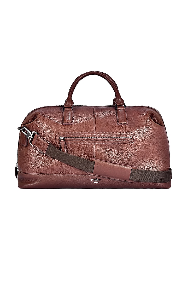 Chestnut Leather Duffle Bag by ESKE