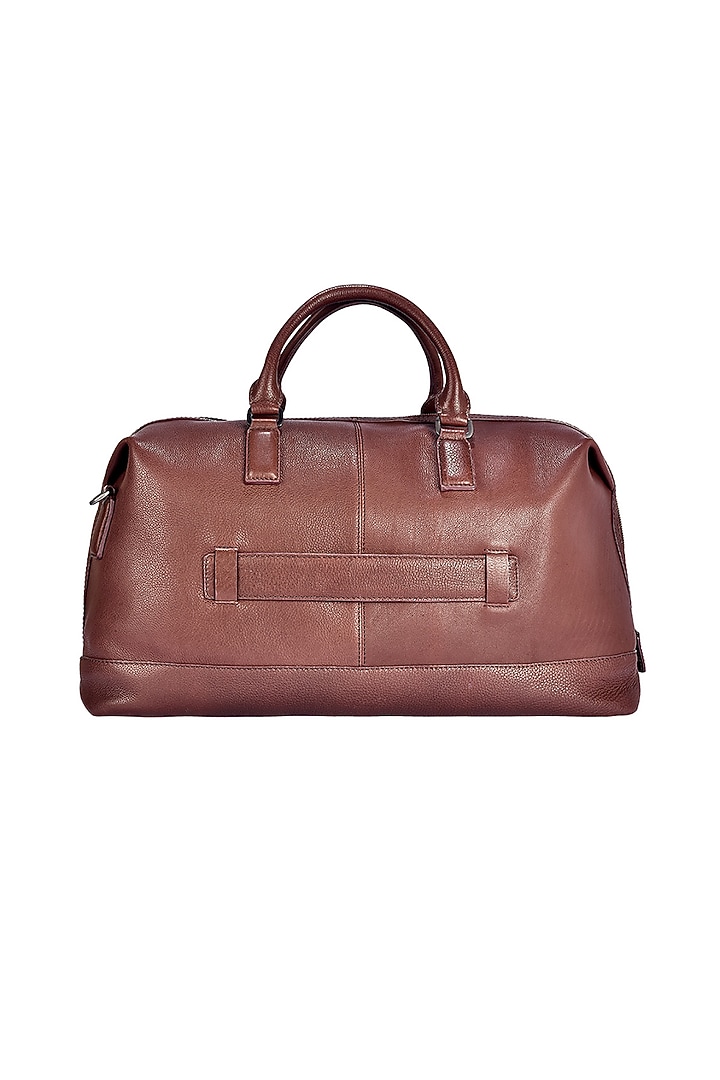 Chestnut Leather Duffle Bag by ESKE at Pernia's Pop Up Shop