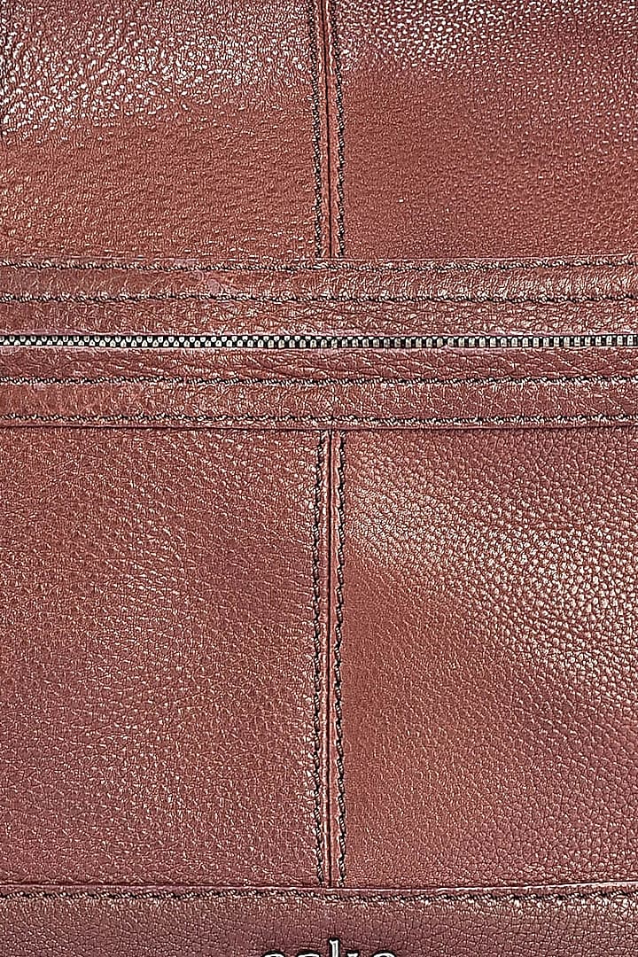Chestnut Leather Duffle Bag by ESKE at Pernia's Pop Up Shop
