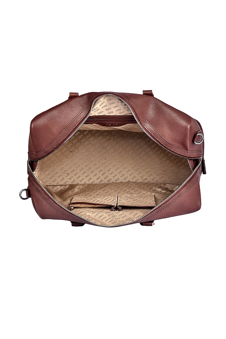 Chestnut Leather Duffle Bag by ESKE at Pernia's Pop Up Shop