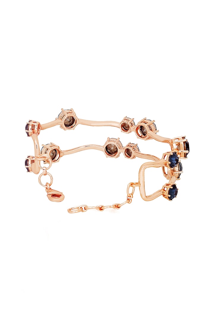Rose Gold Finish Swarovski Bracelet by ESME at Pernia's Pop Up Shop