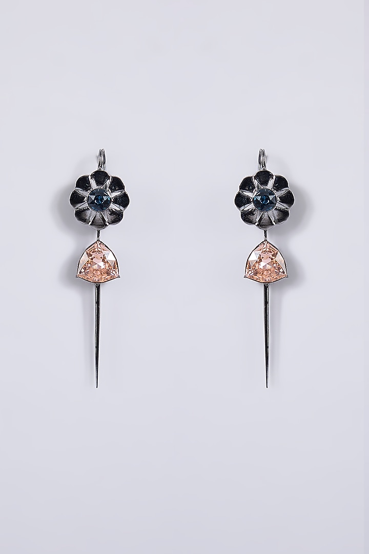 Gunmetal Brass Earrings by ESME at Pernia's Pop Up Shop