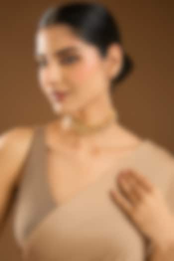 Champagne Brass Necklace by ESME at Pernia's Pop Up Shop