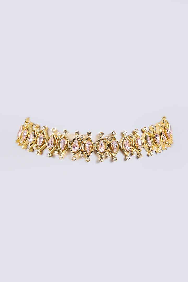 Champagne Brass Necklace by ESME at Pernia's Pop Up Shop