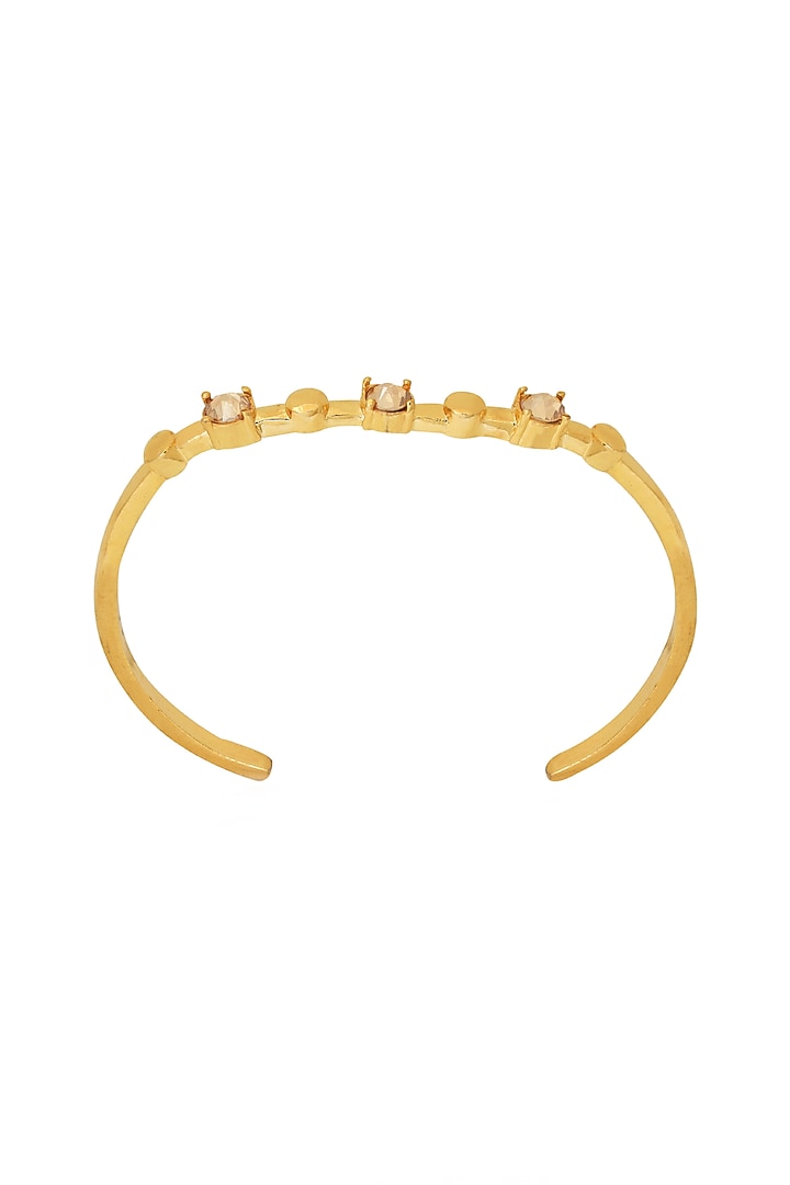Gold Finish Swarovski Stone Kada by ESME at Pernia's Pop Up Shop