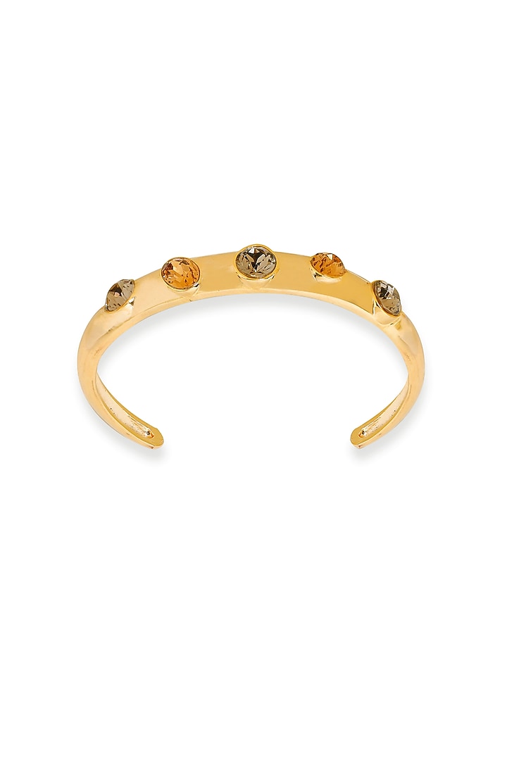 White Rhodium Finish Gold Swarovski Crystal Bracelet by ESME at Pernia's Pop Up Shop