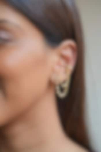 Gold Plated Swarovski Chain Link Cuff by ESME at Pernia's Pop Up Shop