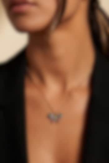 Gold Plated Multi-Colored Swarovski Pendant Necklace by ESME at Pernia's Pop Up Shop