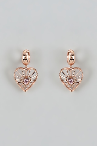 Rose Gold Finish Swarovski Darling Dream Dangler Earrings by ESME