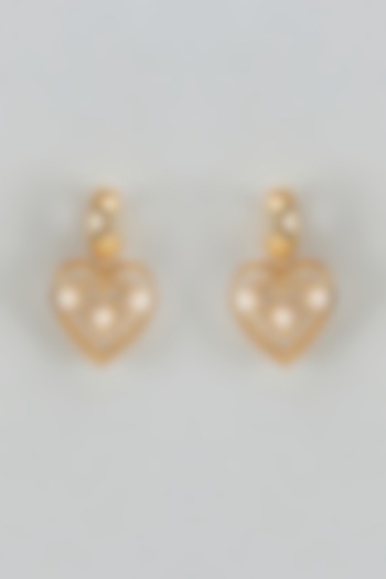 Gold Finish Swarovski Melodic Muse Dangler Earrings by ESME at Pernia's Pop Up Shop