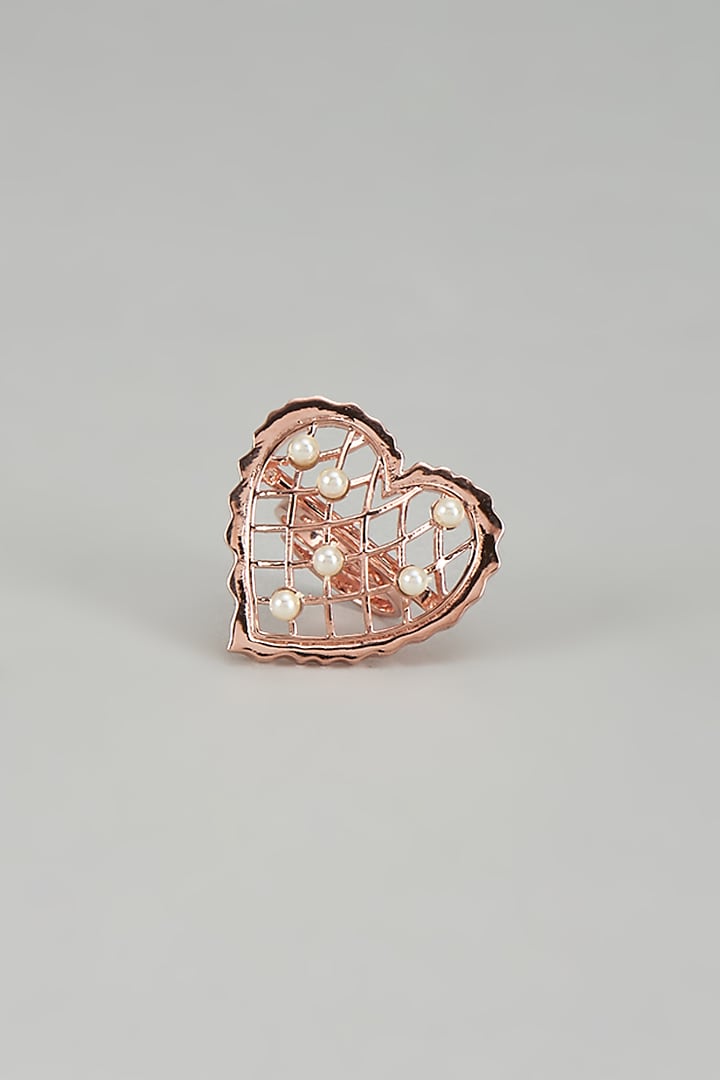 White Finish Swarovski Loves Vow Ring by ESME at Pernia's Pop Up Shop