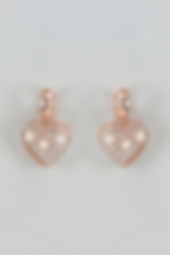 Rose Gold Finish Swarovski Melodic Muse Dangler Earrings by ESME at Pernia's Pop Up Shop