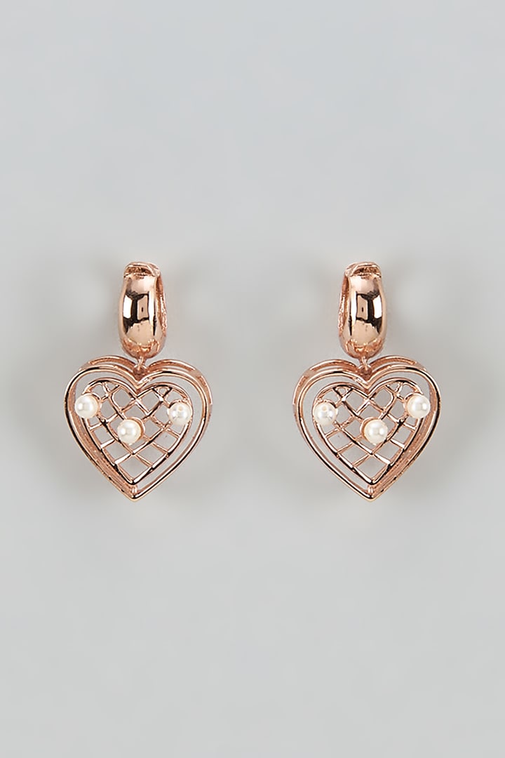 Rose Gold Finish Swarovski Melodic Muse Dangler Earrings by ESME at Pernia's Pop Up Shop