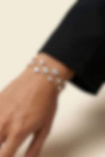 Gold Plated Swarovski Crystal Tennis Bracelet by ESME at Pernia's Pop Up Shop