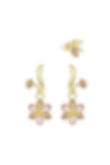 Gold Plated Swarovski Clip-On Cuff Earrings by ESME at Pernia's Pop Up Shop